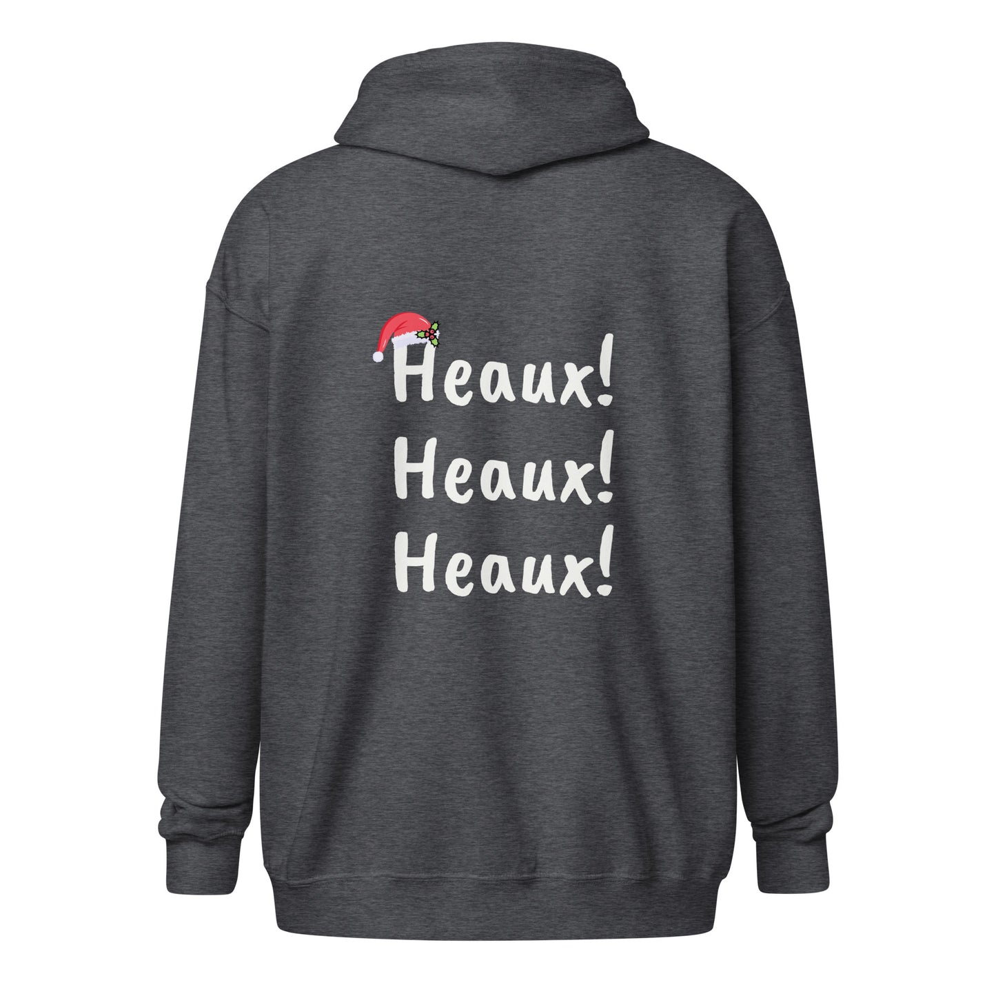 Heaux Heaux Heaux Zippered Hoodie (light logo)